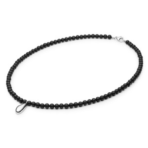 Colier onix negru 45 cm cu pandantiv argint DiAmanti 244-36-G (Argint 925‰ 0,3 g.)